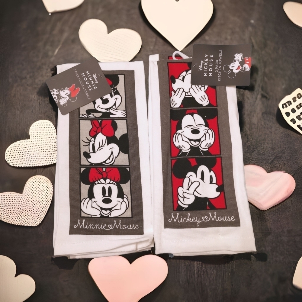Best Brands Mickey Mouse and Minnie‎ Mouse Kitchen Towel Set